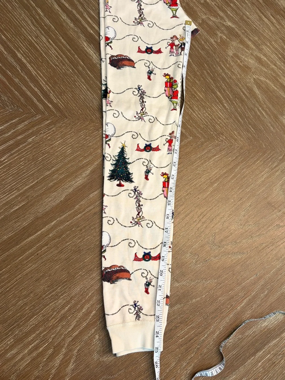 Hannah Anderson Kids Cream Grinch Christmas Pajama Set - Long Sleeve Top & Pants